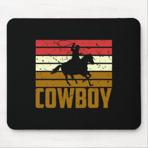 Tapis De Souris Équitation Rodéo Texas Cadeau Cowboy