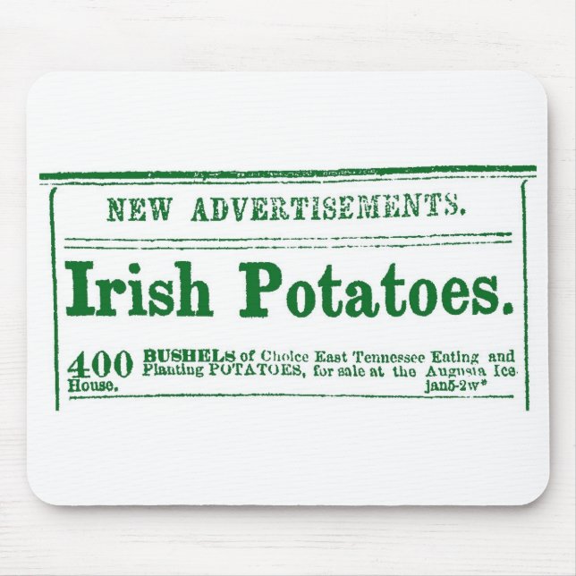 Tapis De Souris Ère irlandaise de guerre civile de publicité de (Devant)