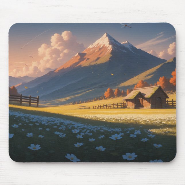Tapis De Souris Ergonomic Mountain Landscape Mouse Pad with Wrist  (Devant)