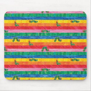 Tapis De Souris Eric Carle   Caterpillar Rainbow Stripe Motif