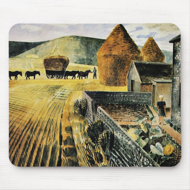 Tapis De Souris Eric Ravilious - Furlong, (Devant)
