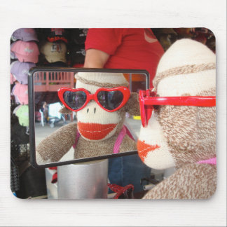 Tapis De Souris Ernie les lunettes de soleil Mousepad de singe de