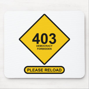 Tapis De Souris Erreur 403 : Démocratie interdite