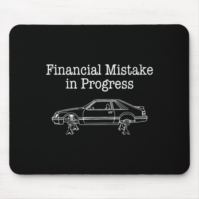 Tapis De Souris Erreur financière en cours Mécanicien automobile d (Devant)