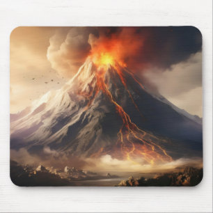 Tapis De Souris Éruption volcanique