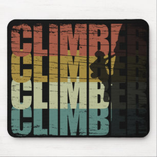 Tapis De Souris Escalade rock grimpeur vintage