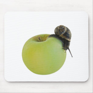 Tapis De Souris Escargot et pomme