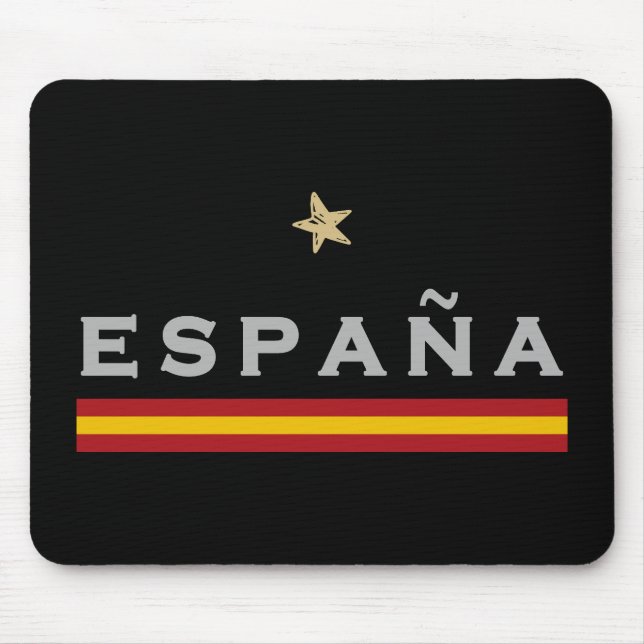 Tapis De Souris Espagne maillot de football drapeau espagnol (Devant)