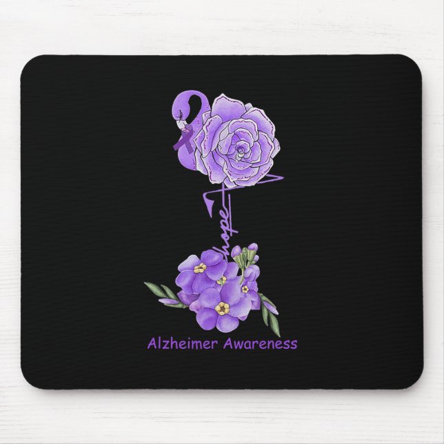 Tapis De Souris Espérer la sensibilisation à la maladie d'Alzheime (Devant)