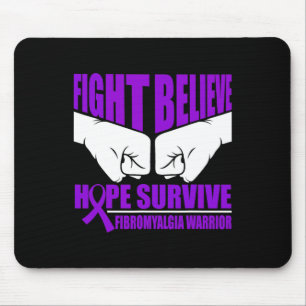 Tapis De Souris Espoir de survivre Fibromyalgia guerrier