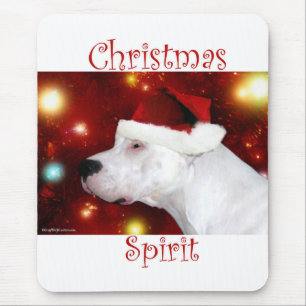 Tapis De Souris Esprit de Noël Dogo Argentino