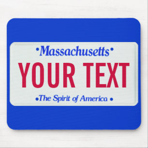 Tapis De Souris Esprit du Massachusetts de plaque minéralogique d
