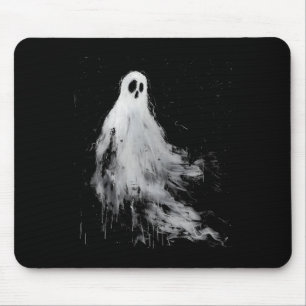 Tapis De Souris Esprit Fantôme Horreur Éffrayante Halloween Grunge