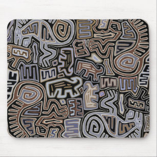 Tapis De Souris Esprits de rituel de serpent de Peyote chamanique