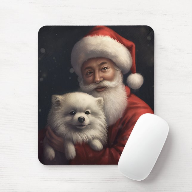 Tapis De Souris Esquimau américain avec Noël Festif du Père Noël (Avec souris)