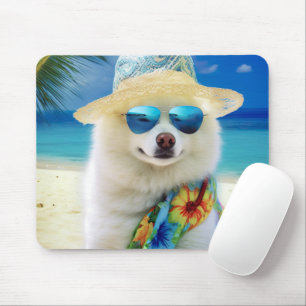 Tapis De Souris Esquimau américain sur la plage, cadeau d'été pour