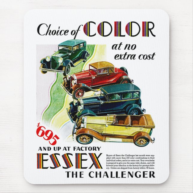 Tapis De Souris Essex l'automobile de challengeur (Devant)
