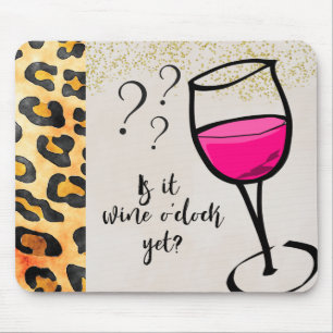 Tapis De Souris Est-ce que Vin n'est pas encore arrivé ? Drôle