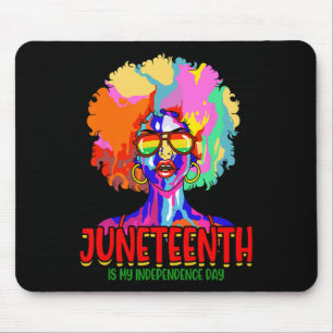 Tapis De Souris Est ma fête de l'indépendance Black Women Pride 3