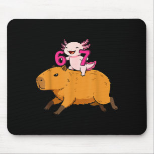Tapis De Souris Et Mignon Six Sept Kawaii Axolotl Capybara