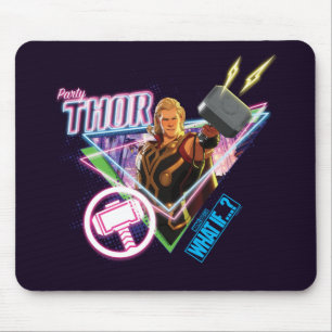 Tapis De Souris Et Si... ? Party Thor Neon Graphic