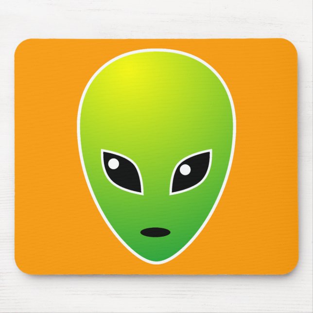 Tapis De Souris ET - sur Orange (Devant)