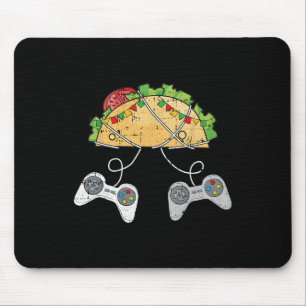 Tapis De Souris Et Tacos Cinco De Mayo Vidéo-jeu Nourriture Mexica