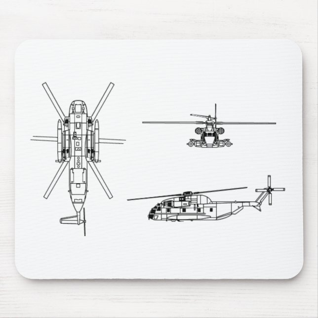 Tapis De Souris Étalon de la mer CH-53 (Devant)