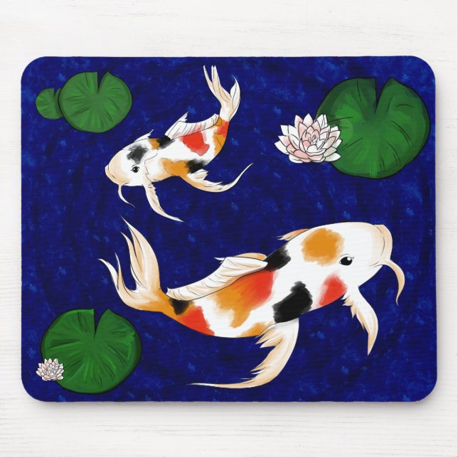 Tapis De Souris Étang à poissons de Koi (Devant)