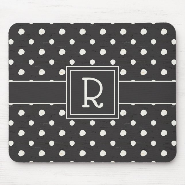 Tapis De Souris Étape simple une de signes du monogramme | (Devant)