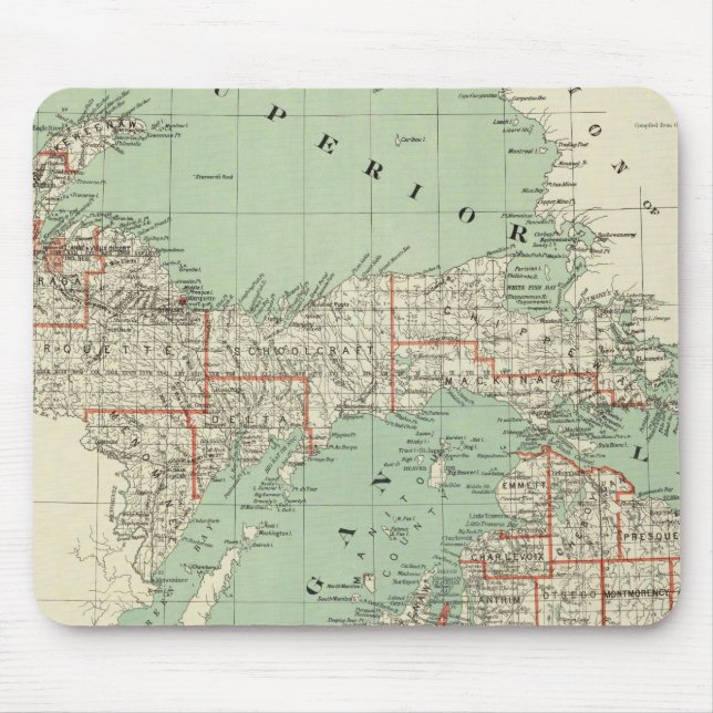 Tapis De Souris État du Michigan (Devant)