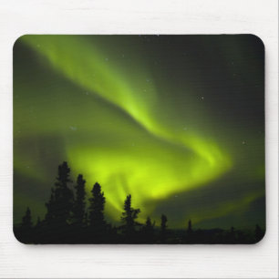 Tapis De Souris États-Unis, Alaska, Chena Hot Springs. Aurora Bor