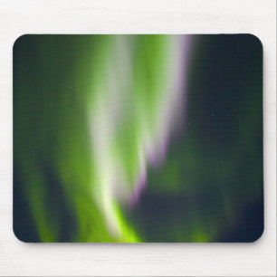 Tapis De Souris États-Unis, Alaska, Chena Hot Springs. Aurore boré