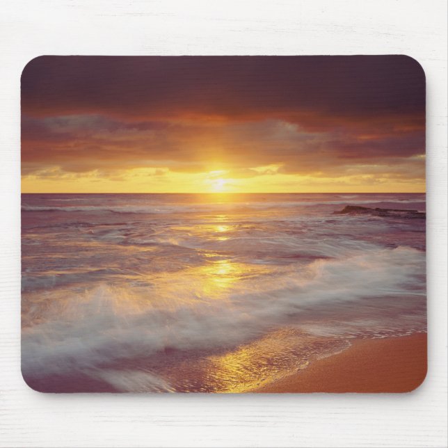 Tapis De Souris États-Unis, Californie, San Diego. Plage de Sunset (Devant)