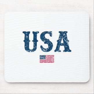 Tapis De Souris États-Unis d'Amérique Drapeau américain Juillet 4