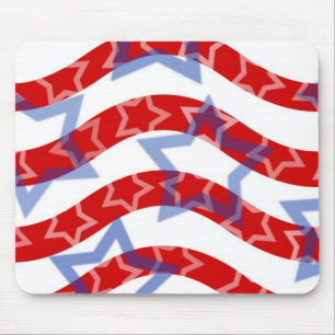 Tapis De Souris Etats-Unis Drapeau Design American Patriotic Stars
