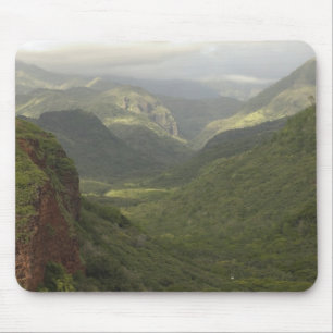 Tapis De Souris États-Unis, Hawaï, Kauai, Canyon donnent sur la 