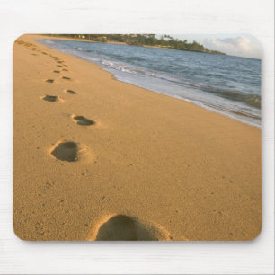 Tapis De Souris États-Unis, Hawaï, Kauai, Kapa'a, bord de mer.