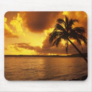 Tapis De Souris États-Unis, Hawaï, Kauai, Lever de soleil coloré d