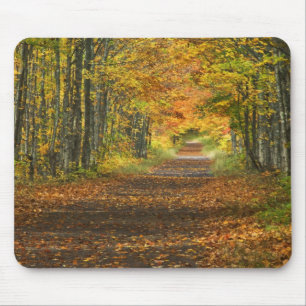 Tapis De Souris États-Unis, Michigan, Upper Peninsula. Route vers