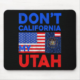 Tapis De Souris États-Unis N'aimez Pas Californie Mon Utah États-U