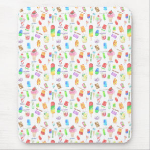 Tapis De Souris été cool - crème glacée, pice et boisson froide