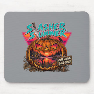 Tapis De Souris Été Rétro Halloween Slasher Été Mignon