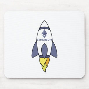 Tapis De Souris Ethereum À La Rocket Lune