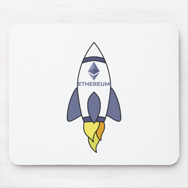 Tapis De Souris Ethereum À La Rocket Lune (Devant)