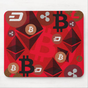 Tapis De Souris Ethereum, Bitcoin, Dash, Ripple, Litcoin