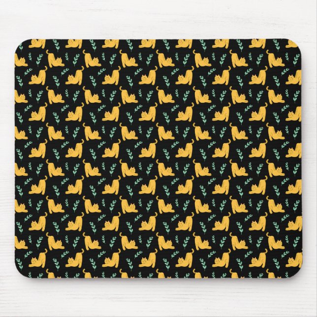 Tapis De Souris Étirement du chat (Devant)