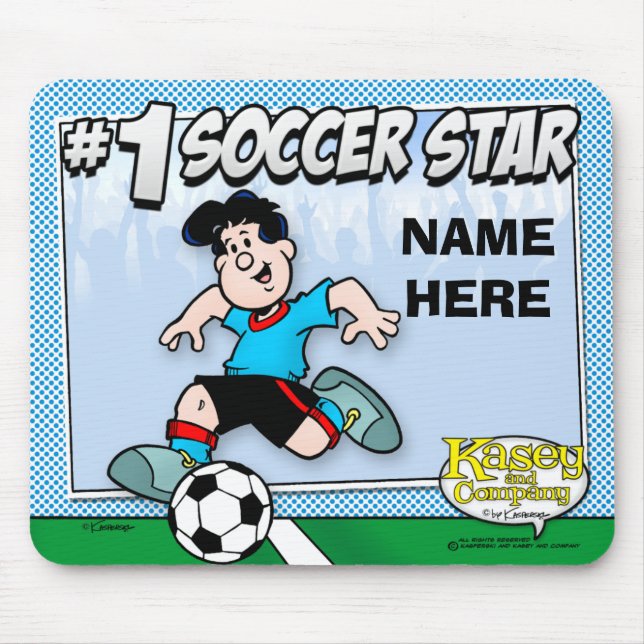 Tapis De Souris Étoile de football (Devant)
