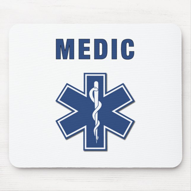 Tapis De Souris Étoile de médecin de la vie (Devant)