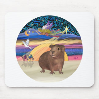 Tapis De Souris Étoile de Noël - Cochon de Guinée 3
